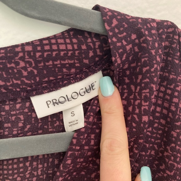 Maternity Prologue Maroon Long Sleeved Blouse - Picture 3 of 4